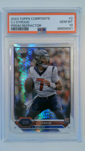 2023 Topps Composite Prism Refractor C.J. Stroud #2 RC PSA 10