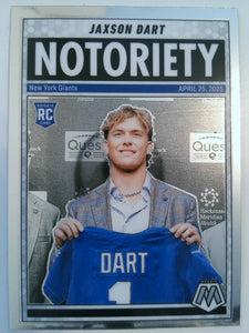 2025 Panini Mosaic Notoriety Jaxson Dart #11 RC