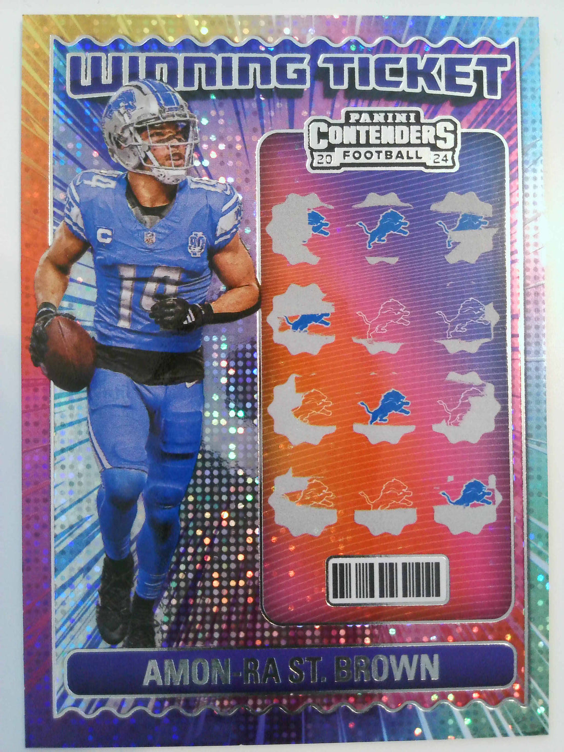 2024 Panini Contenders Winning Ticket Amon-Ra St. Brown #13