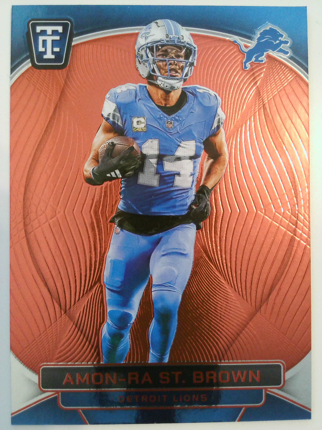 2024 Panini Totally Certified Mirror Red 170/249 Amon-Ra St. Brown #28
