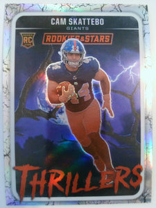 2025 Panini Rookies & Stars Thrillers Cam Skattebo #26 RC