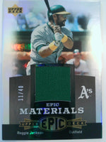 2006 Upper Deck Epic Materials 11/40 Reggie Jackson #EM-RE1