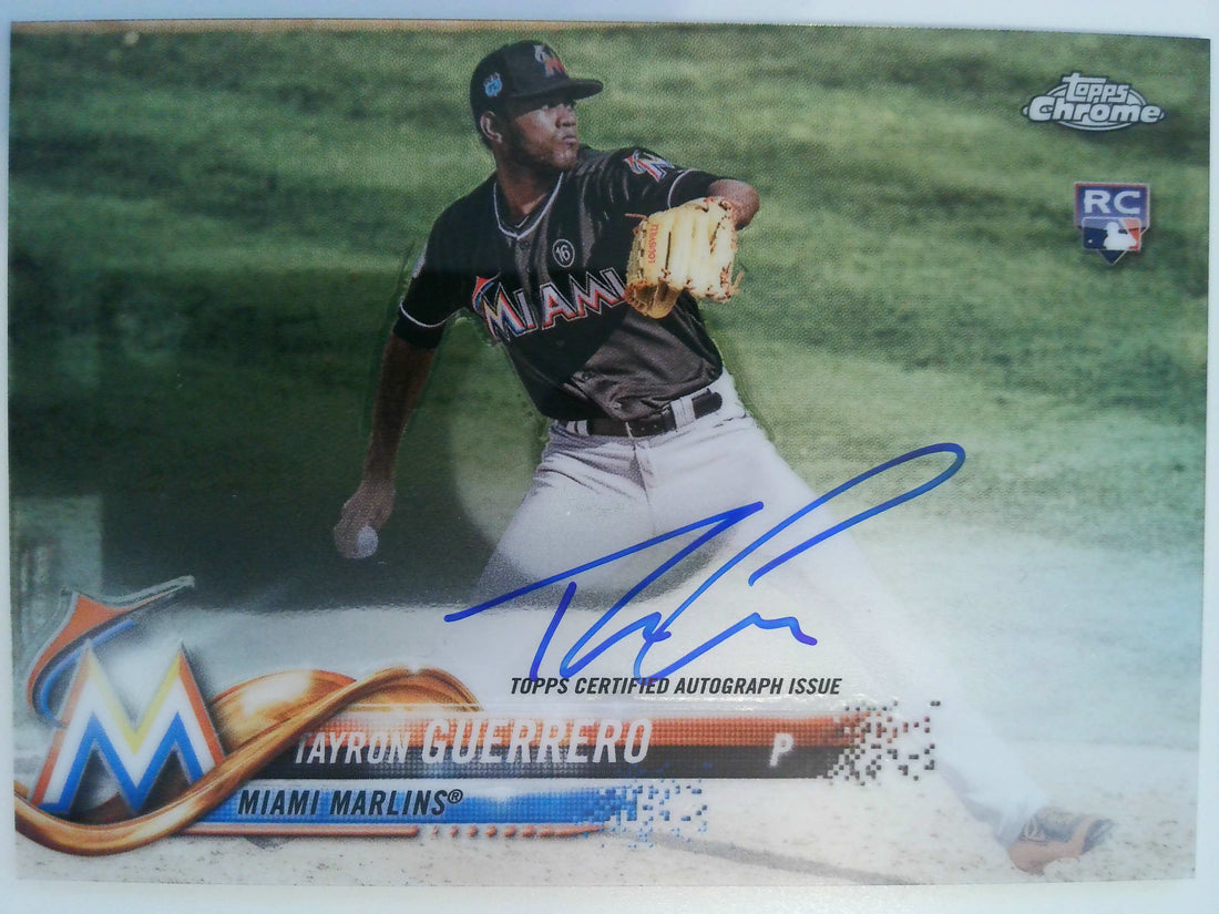 2018 Topps Chrome Rookie Autograph Tayron Guerrero #RA-TG RC