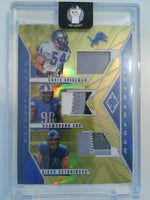 2022 Panini Phoenix Regeneration Materials Yellow 11/35 Chris Spielman / Ndamukong Suh / Aidan Hutchinson #REGEN-9
