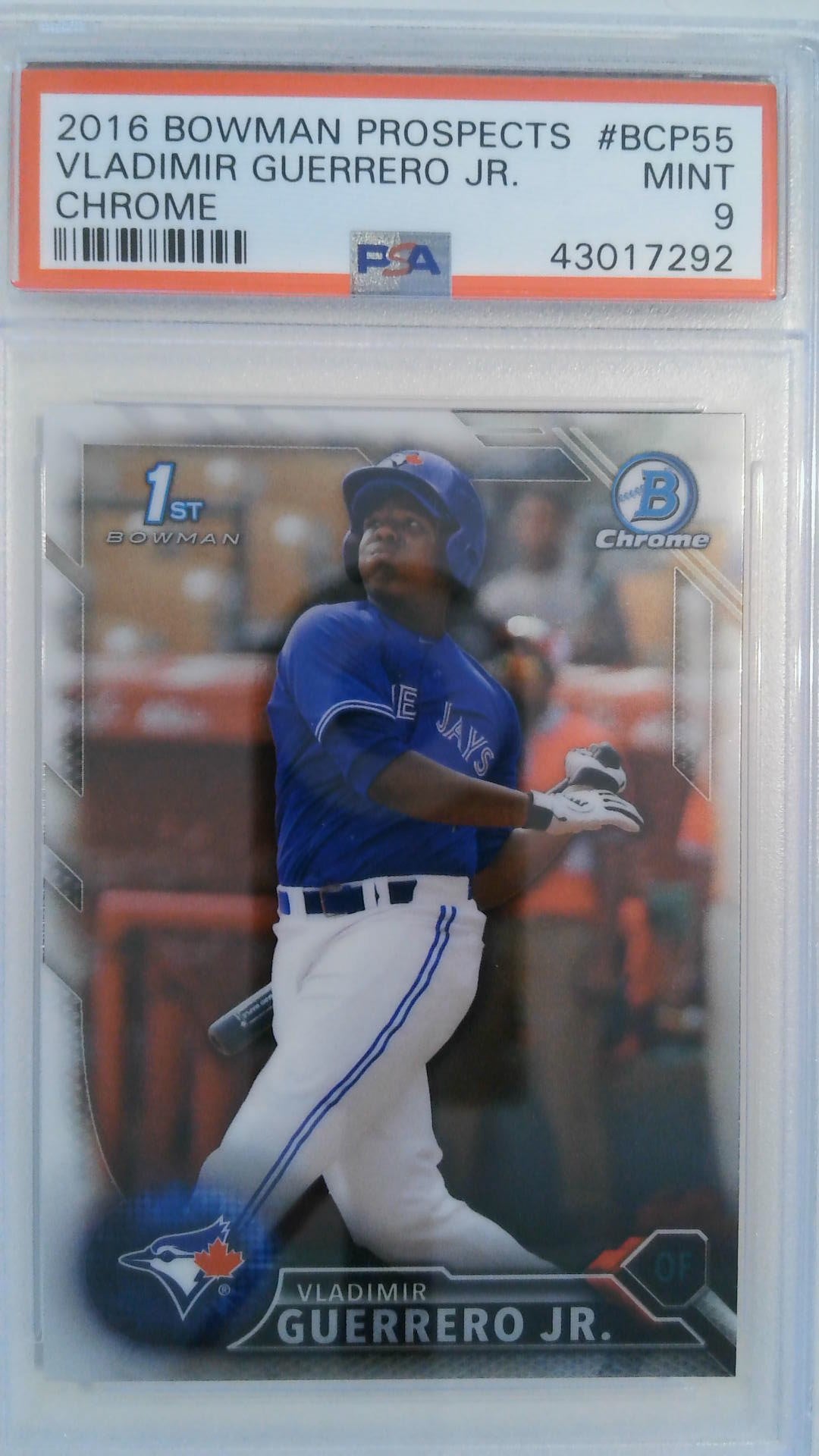 2016 Bowman Prospects Chrome Vladimir Guerrero Jr. #BCP55 PSA 9