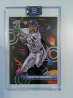 2025 Topps Cosmic Chrome Black Eclipse Refractor 09/10 Jackson Chourio #124
