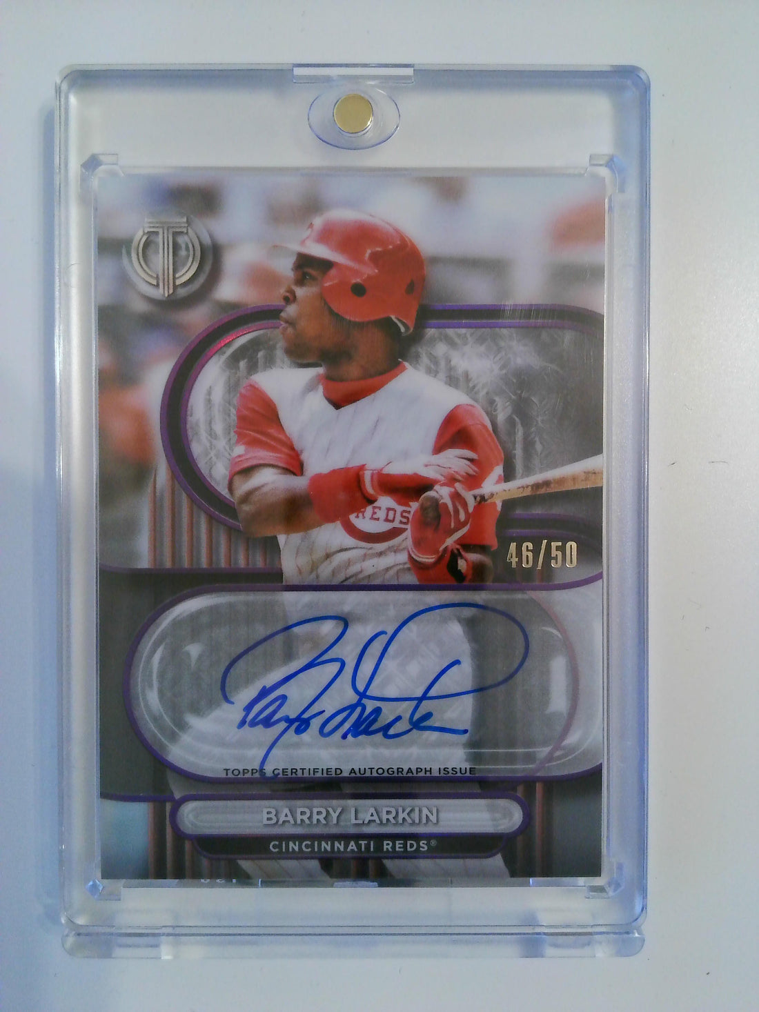 2024 Topps Tribute Autographs 46/50 Barry Larkin #TA-BL