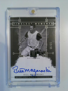 2024 Panini Impeccable Baseball Timeless Moments Signatures 12/35 Bill Mazeroski #TMS-BM