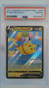 2021 Pokemon Celebrations Flying Pikachu V #006 PSA 10