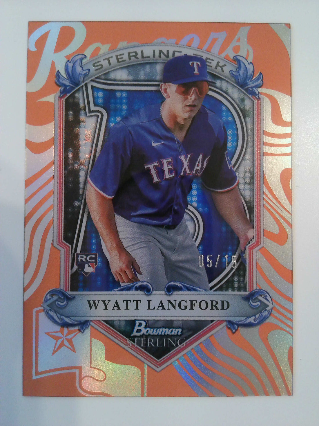 2024 Bowman Sterling Tek Rose Gold Refractor 05/15 Wyatt Langford #ST-15