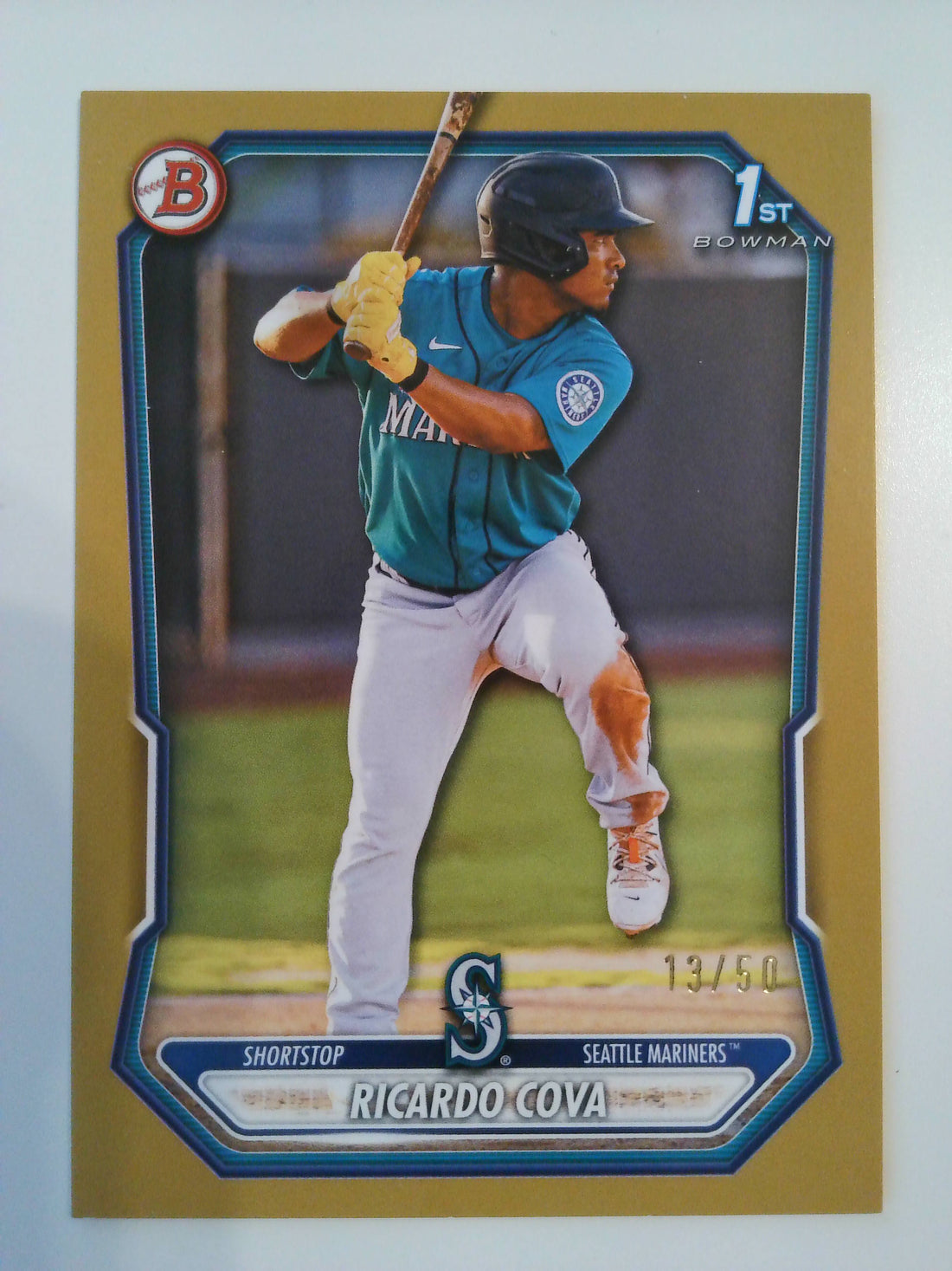 2026 Bowman Prospects Gold 13/50 Ricardo Cova #BP-94
