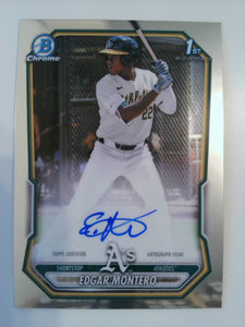 2026 Bowman Chrome Prospects Autographs Edgar Montero #CPA-EM