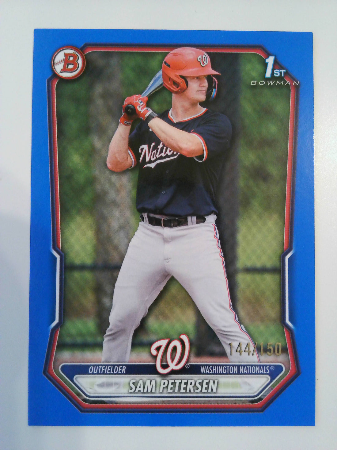 2026 Bowman Prospects Blue 144/150 Sam Petersen #BP-122