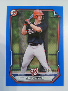 2026 Bowman Prospects Blue 144/150 Sam Petersen #BP-122