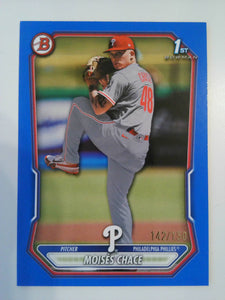 2026 Bowman Prospects Blue 142/150 Moises Chace #BP-36