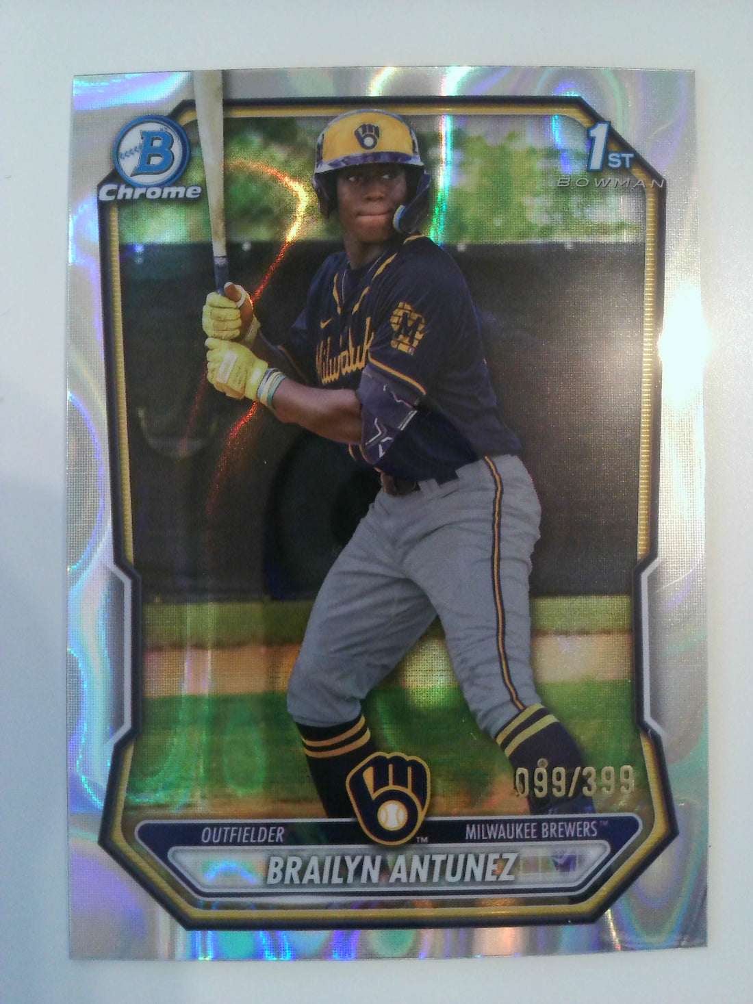 2026 Bowman Chrome Prospects Lava 099/399 Brailyn Antunez #BCP-41