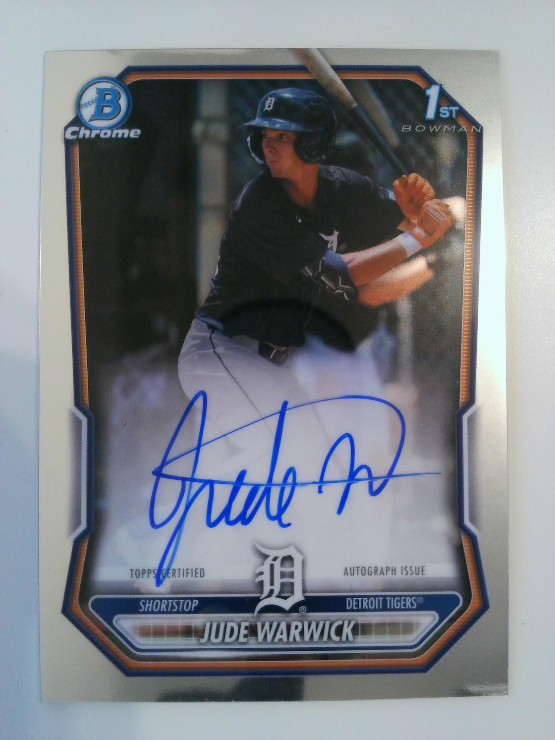 2026 Bowman Chrome Prospects Autographs Jude Warwick #CPA-JW