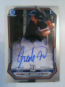 2026 Bowman Chrome Prospects Autographs Jude Warwick #CPA-JW