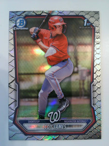 2026 Bowman Chrome Prospects Reptilian Refractor Coy James #BCP-33