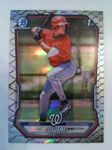 2026 Bowman Chrome Prospects Reptilian Refractor Coy James #BCP-33