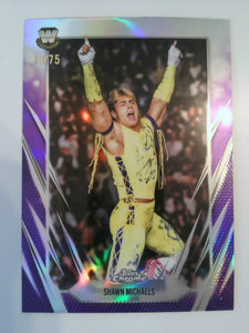2026 Topps Chrome WWE Purple Refractor 18/75 Shawn Michaels #59