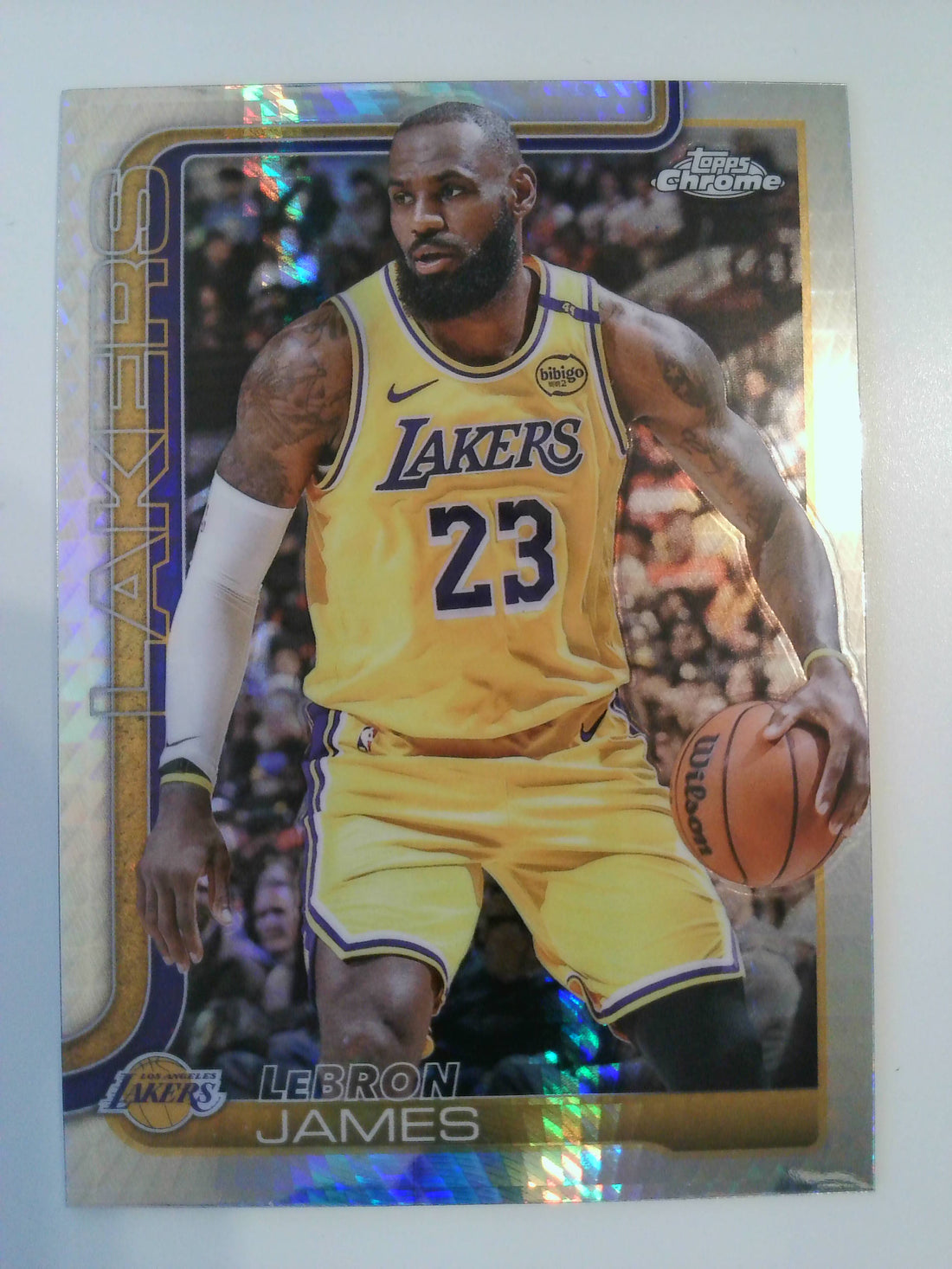 2025-26 Topps Chrome NBA Prism Refractor LeBron James #127