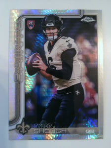 2025 Topps Chrome NFL Prism Refractor Tyler Shough #398 RC