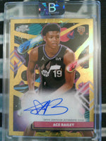 2025-26 Topps Cosmic Chrome Autographs Gold Interstellar Refractor 10/50 Ace Bailey #CCA-AB RC