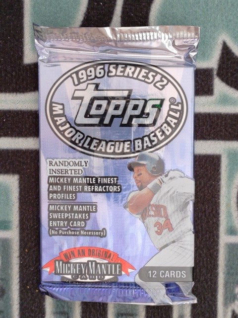 1996 TOPPS BASEBALL SERIES 2 UNOPENED PACK