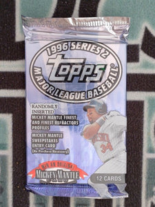 1996 TOPPS BASEBALL SERIES 2 UNOPENED PACK