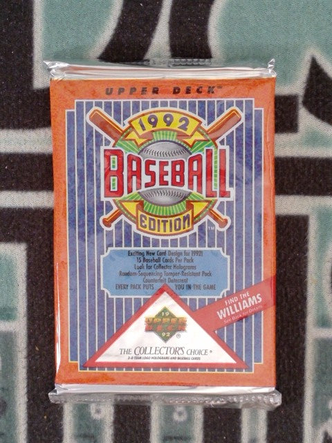 1992 UPPER DECK BASEBALL PACK
