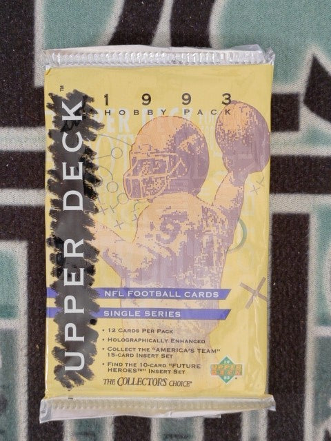 1993 UPPER DECK FOOTBALL 12 CARD PACK
