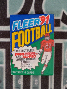 1991 FLEER FOOTBALL WAX PACK (14 CARDS)