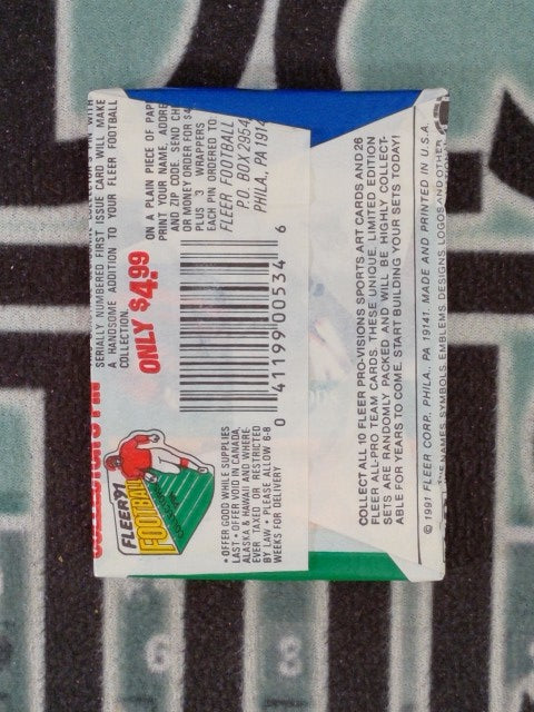 1991 FLEER FOOTBALL WAX PACK (14 CARDS)