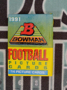 1991 BOWMAN FOOTBALL SEALED WAX PACK
