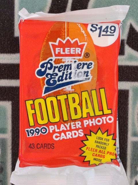 1990 FLEER FOOTBALL SEALED SUPER JUMBO PACK