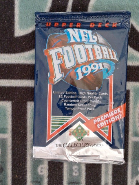 1991 UPPER DECK PREMIERE EDITION FOOTBALL PACK