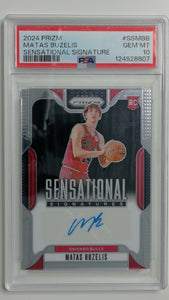 2024 Prizm Sensational Signature Matas Buzelis #SSMBB PSA 10