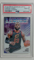 2018 Panini Donruss Optic League Leaders LeBron James #9 PSA 10