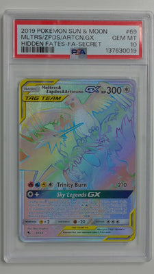 2019 Pokemon Sun & Moon Hidden Fates-FA-Secret MLTRS/ZPDS/ARTCN.GX. #69 PSA 10