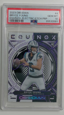 2023 Obsidian Equinox-Electric Etch PRP 24/75 Bryce Young #4 RC PSA 10