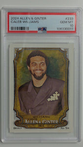 2024 Allen & Ginter Caleb Williams #233 PSA 10
