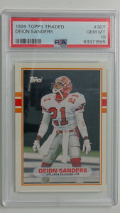 1989 Topps Tradded Deion Sanders #30T PSA 10