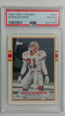1989 Topps Tradded Deion Sanders #30T PSA 10