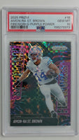 2025 Prizm Fireworks-Purple Power 07/49 Amon-Ra St. Brown #16 PSA 10