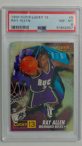 1996 Fleer Lucky 13 Ray Allen #5 PSA 8