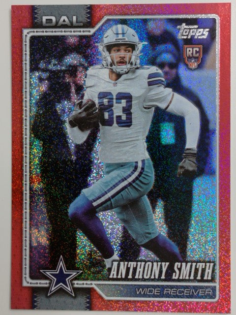 2026 Topps NFL Red Sandglitter 4/5 Anthony Smith #396 RC