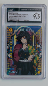 2023 Demon Slayer Union Arena JPN Rare Giyu Tomioka #KMY-1-025 CGC 9.5