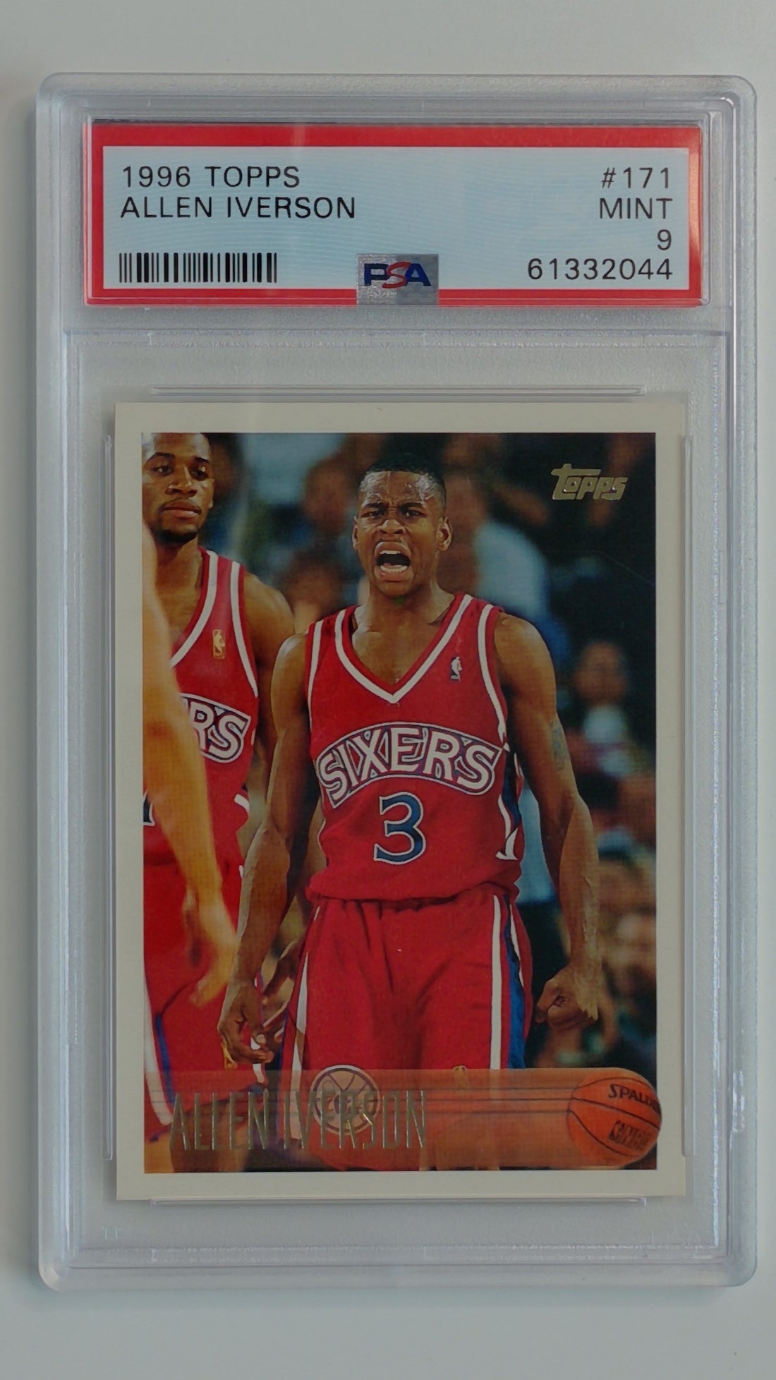 1996 Topps Allen Iverson #171 RC PSA 9