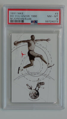 1991 Nike Do you know 1990 Michael Jordan / Mars Blackmon #3 PSA 8